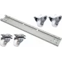 EFB Elektronik PRO-ROL028.GR Caster Set 600 kg for 800 mm Cabinet, Grey RAL 7035 (Pack of 4)