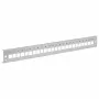 EFB Front Panel 24xE2000 Duplex, E2000 Compact (RDM) Straight Version, Light Grey (RAL 7035), 1U 19 inch Rack Mount
