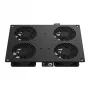 EFB-Elektronik Roof Fan Unit 4-Fan with Thermostat PEL-LFD04ET.TS RAL9005 for PEL Racks