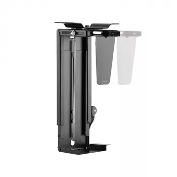 LogiLink Under-Desk CPU Holder - Black - Steel - 25 kg Capacity