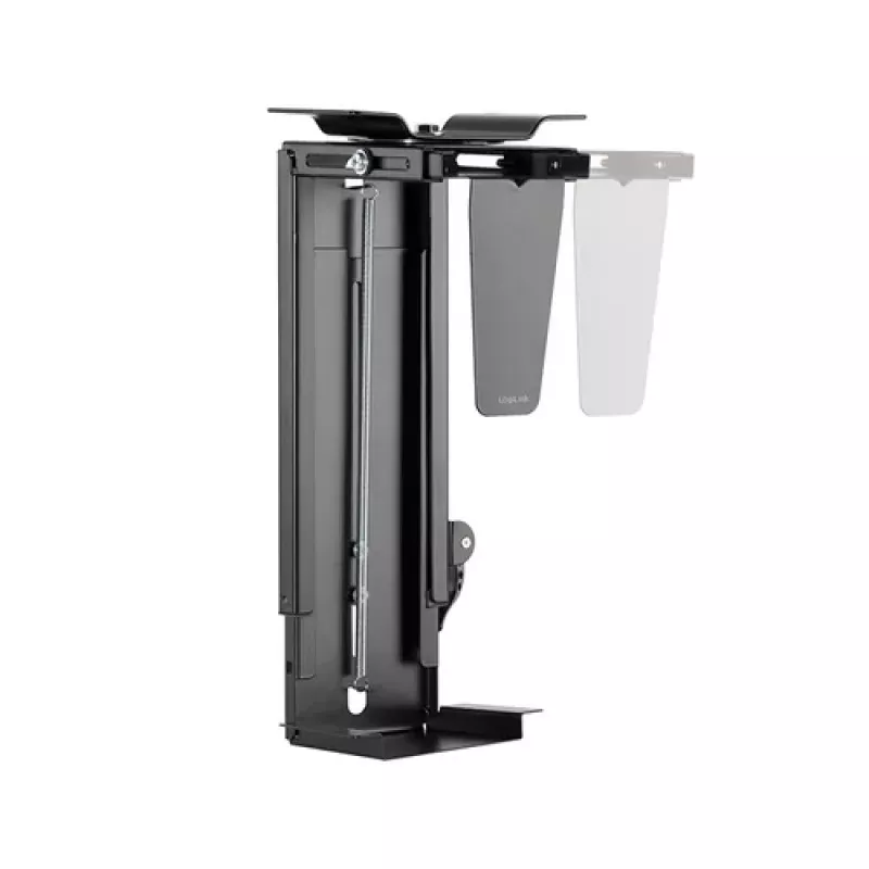 LogiLink Under-Desk CPU Holder - Black - Steel - 25 kg Capacity