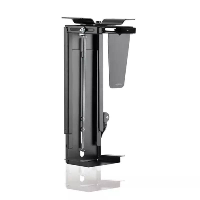 LogiLink Under-Desk CPU Holder - Black - Steel - 25 kg Capacity
