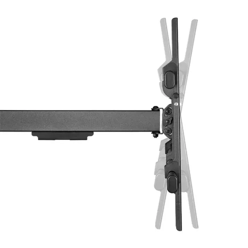 LogiLink Full Motion Wall Mount for LCD TV / Curved LCD TV - Steel - Black - Screen Size: 109-203 cm (43-80 inch)
