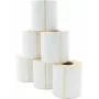 ARTDEV Thermal Direct Label Roll 101.6 x 101.6 mm, 110 mm Outer Diameter, 40 mm Core, 480 Labels per Roll, White, Permanent Adhesive