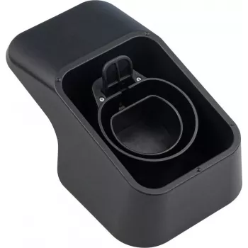 Kabelmeister Wall Mount with Integrated Cable Holder for Type 2 EV Charging Cable - Black