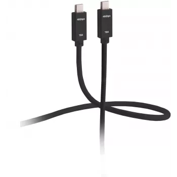 ShiverPeaks Flexline FL31-77015 USB4 Cable - Male to Male - 0.5 m - Black - Gold - 40 Gbit/s