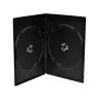 MEDIARANGE BOX14-7-100 Slimline Double Disc Case Pack - 100 Pieces - Black - 7 mm - Plastic