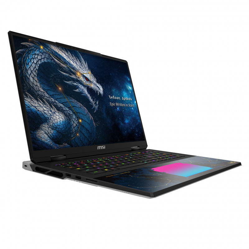 MSI Titan 18 HX Dragon Edition Draco Epic A2WJ-1064FR Gaming Laptop, 18 inch UHD+ Mini LED 240Hz, Intel Core Ultra 9 290HX Plus, 96GB DDR5, 4TB SSD, GeForce RTX 5090 24GB, Windows 11 Pro, French AZERTY keyboard