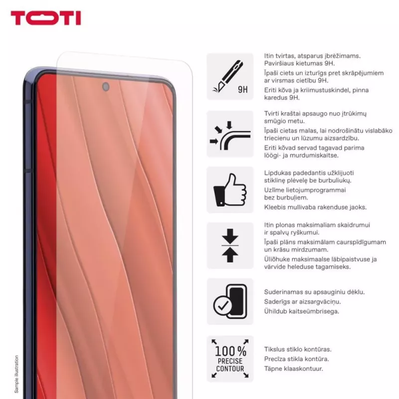 TOTI Tempered Glass 2D Screen Protector for Samsung Galaxy A26/A16/A17, Transparent