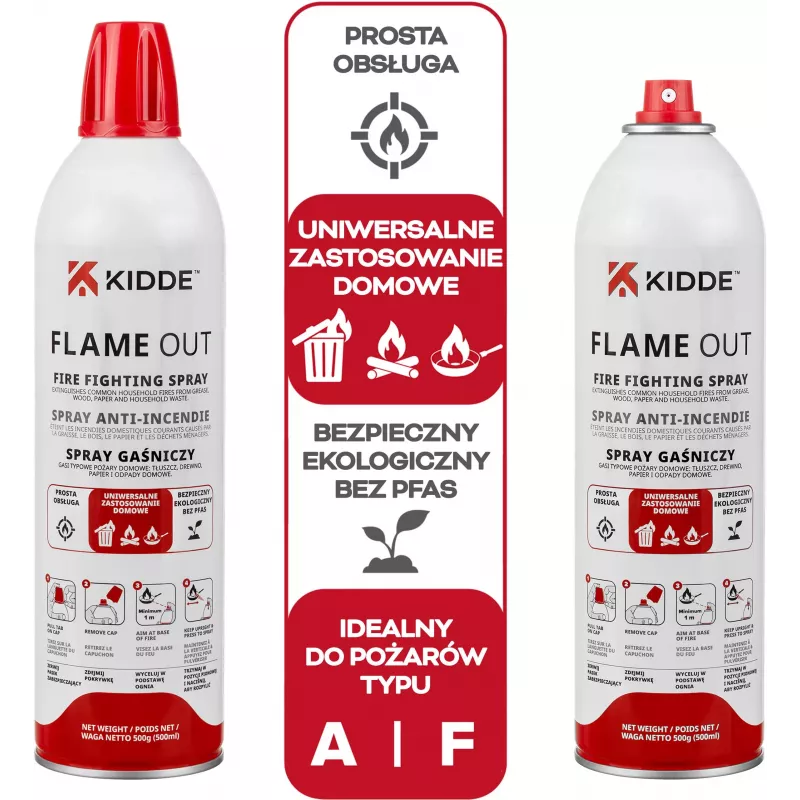 Kidde KFS-500 Flame Out Fire Extinguishing Spray 500 ml