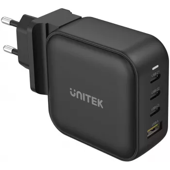 UNITEK GaN 4-Port Charger 100W PD 3.0 QC 3.0 Black