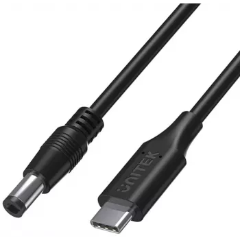 UNITEK 65W USB-C to DC 5.5mm Laptop Power Cable 1.5m Black