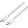 UNITEK Magnetic Braided USB-C to USB-C Cable 100W PD 1m White