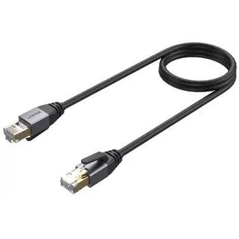 UNITEK Cat.8 S/FTP Ethernet Patch Cable RJ45 LAN Network Cord 8m Black