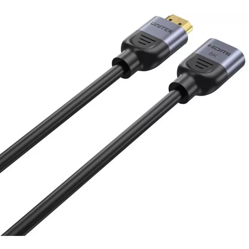 UNITEK HDMI 2.1 Extension Cable 1.5m Male to Female 8K 48Gbps Black