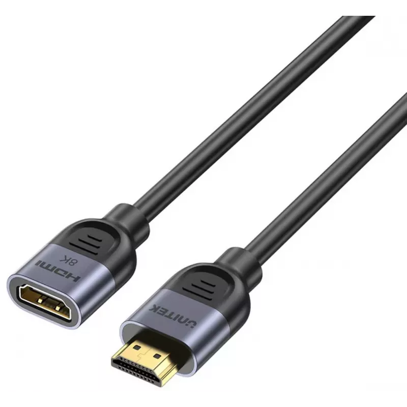 UNITEK HDMI 2.1 Extension Cable 1.5m Male to Female 8K 48Gbps Black