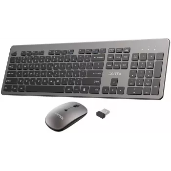UNITEK SlimDuo 2.4G Wireless Keyboard and Mouse Combo - Black