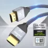 Wozinsky USB-C to USB-A Cable 1 m Silver Braided Nylon