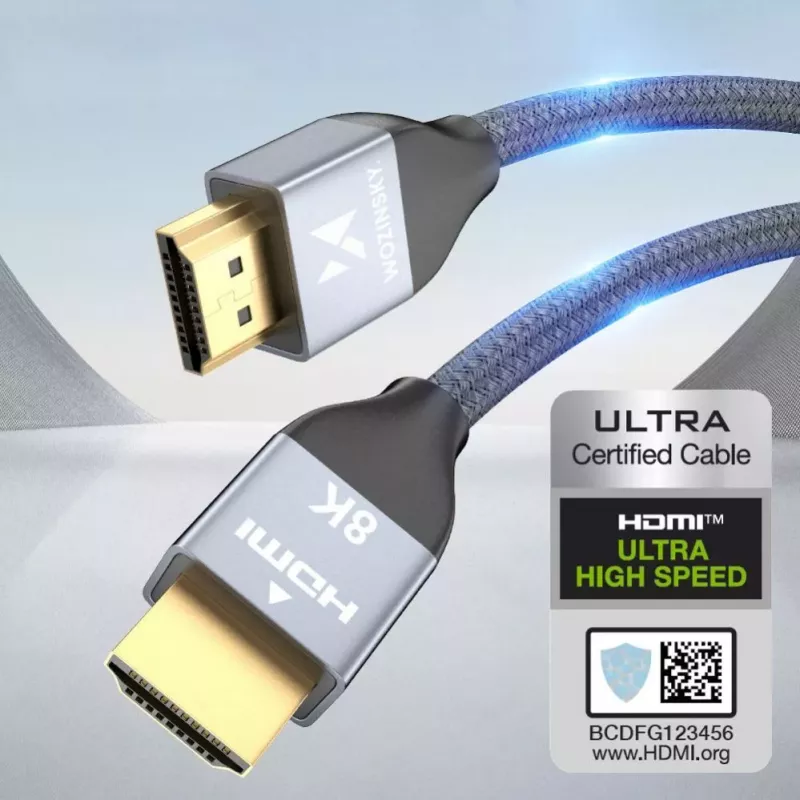 Wozinsky USB-C to USB-A Cable 1 m Silver Braided Nylon