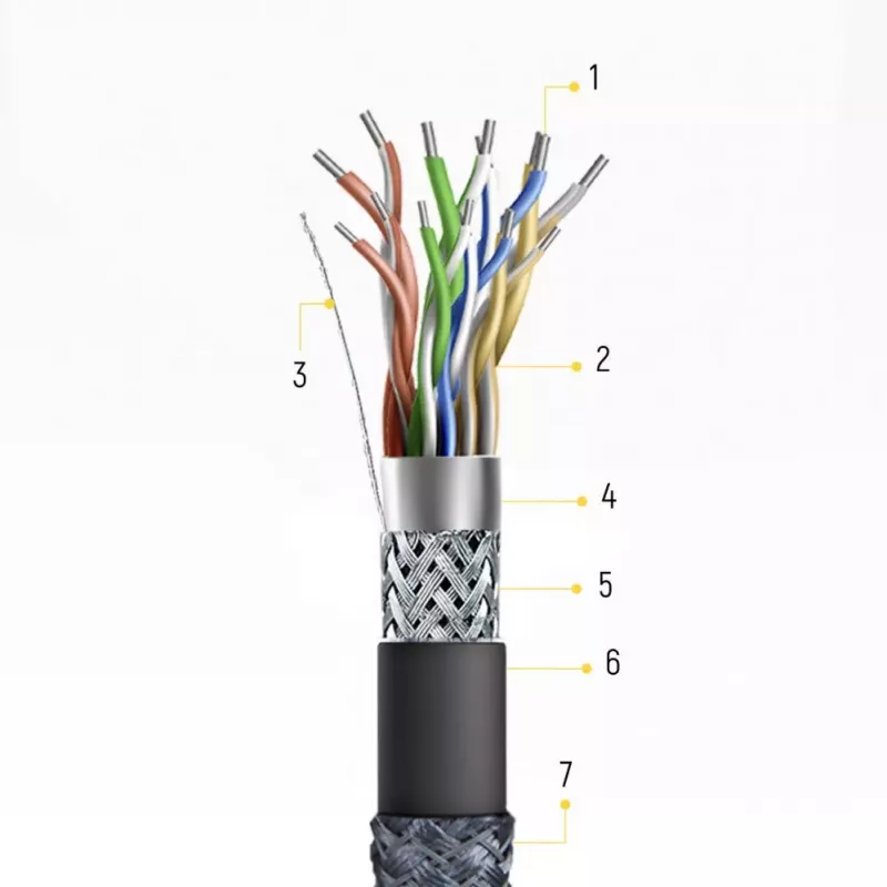 Wozinsky USB-C to USB-A Cable 1 m Silver Braided Nylon