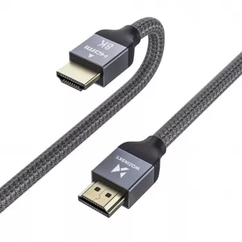 Wozinsky USB-C to USB-A Cable 1 m Silver Braided Nylon