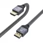 Wozinsky USB-C to USB-A Cable 1 m Silver Braided Nylon