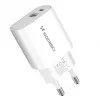 Wozinsky WGWCW 20W USB-A USB-C Wall Charger - White
