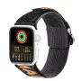 Dux Ducis Strap (Outdoor Version) Nylon Watch Band for Apple Watch Ultra, SE, Series 9, 8, 7, 6, 5, 4, 3, 2, 1 (49, 45, 44, 42 mm) Black Orange