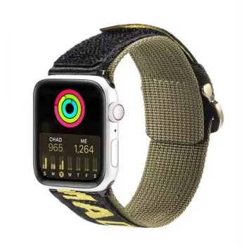 Dux Ducis Strap (Outdoor Version) Nylon Band for Apple Watch Ultra, SE, Series 9, 8, 7, 6, 5, 4, 3, 2, 1 (49, 45, 44, 42 mm) - Yellow