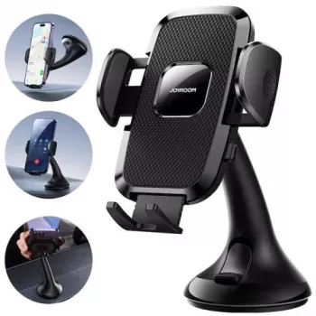 Joyroom JR-ZS259 Mechanical Car Holder Universal for Phone on Cockpit / Window - Black