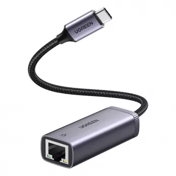 UGREEN USB-C to RJ45 Gigabit Ethernet Adapter (Gray) - 40322 CM483