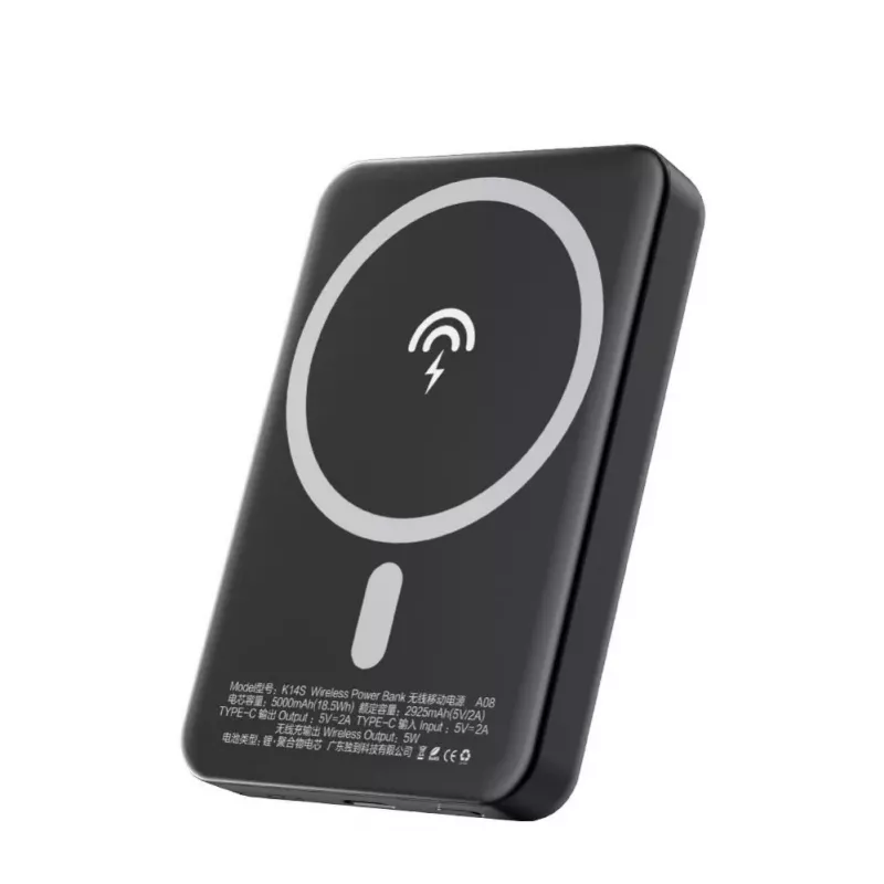 Dudao K14S Wireless Power Bank 5000mAh 10W Black