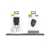 Dudao A26T GaN 25W USB-A, USB-C Charger - Black