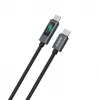 Dudao L7C USB-C to USB-C 100W Cable with LED Display 1m - Black
