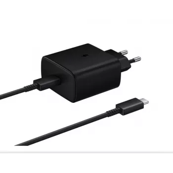 Samsung EP-TA845EBE + EP-DW767JBE 45W Travel Charger and USB-C to USB-C Data Cable Black (OOB Bulk)