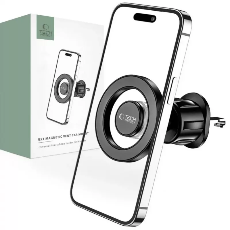 TECH-PROTECT N51 Magnetic MagSafe Vent Car Mount Black