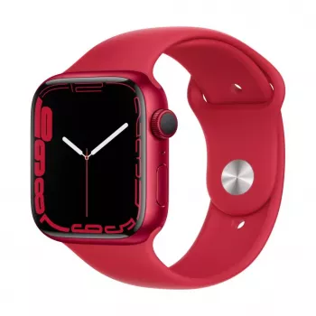 Apple Watch Series 7 GPS, 45mm (PRODUCT)RED Aluminium Case with Sport Band - Regular