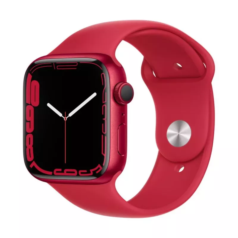 Apple Watch Series 7 GPS, 45mm (PRODUCT)RED Aluminium Case with Sport Band - Regular
