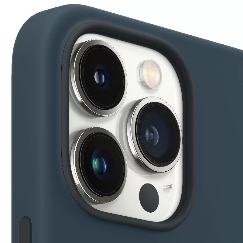 Apple iPhone 13 Pro Silicone Case with MagSafe Abyss Blue