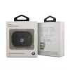 BMW AirPods Pro Cover Genuine Leather Silver Logo Black