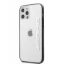 AMG Apple iPhone 12/12 Pro 6.1 inch Metallic Black Edges Case Transparent