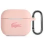 Lacoste Apple AirPods 3 Liquid Silicone Glossy Printing Logo Case Pink
