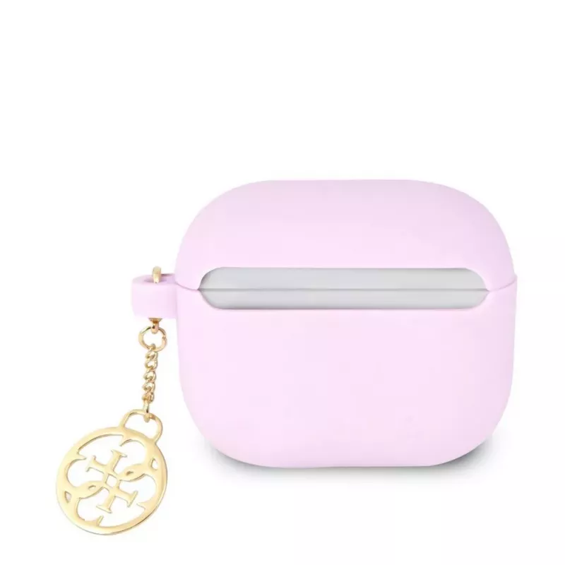 Guess Apple AirPods 3 Charms Silicone Case Purple