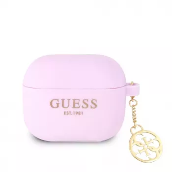 Guess Apple AirPods 3 Charms Silicone Case Purple
