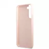 Guess Silicone Metal Logo Case for Samsung Galaxy S22 Plus - Pink