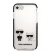 Karl Lagerfeld Apple iPhone 7/8/SE 2020/SE 2022 TPE Karl and Choupette Kryt White