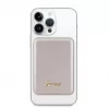 Guess Power Bank 5000mAh 15W MagSafe and Regular Charge with Metal Script Logo Gold
