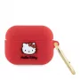 Hello Kitty Apple AirPods Pro Cover Silicone 3D Kitty Head Red