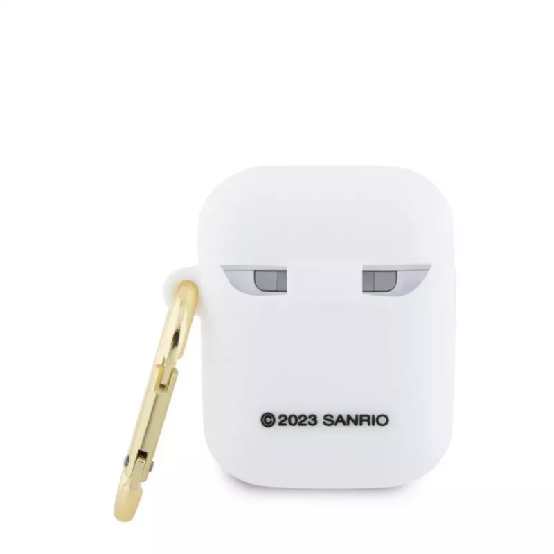 Hello Kitty HKA23DKHSH Silicone 3D Kitty Head Case for Apple AirPods 1/2 - White
