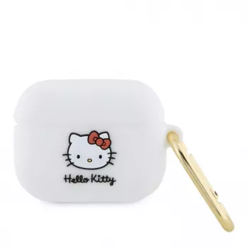 Hello Kitty Apple AirPods Pro Cover Silicone 3D Kitty Head White